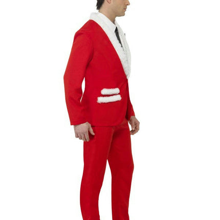 Smiffy's Santa Cool Men's Stylish Red and White Suit Adult Costume Size Medium