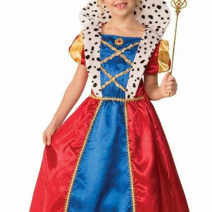 Girls Royal Queen Child Costume Dress Size Medium 8-10