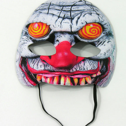 Forum Novelties Swirl Eyes Evil Clown Half Face Mask