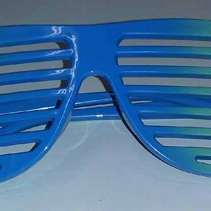 Green to Blue Ombre Two Tone Aviator Blinds Shutter Shades Glasses