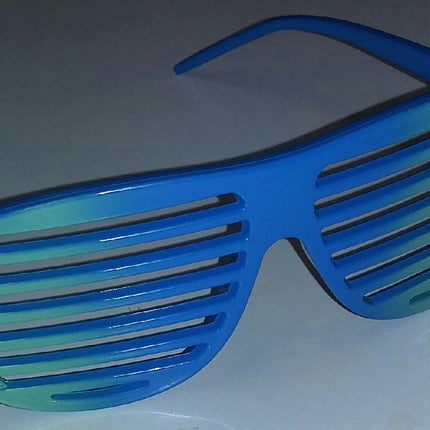Green to Blue Ombre Two Tone Aviator Blinds Shutter Shades Glasses