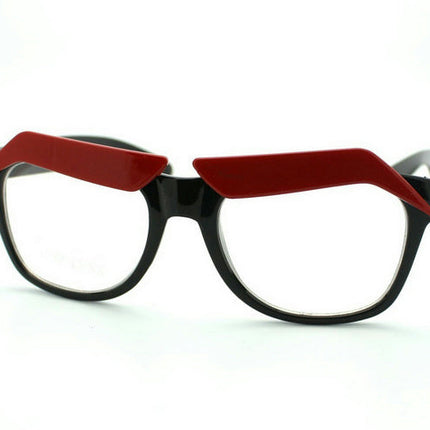 Black Frame Funny Red Eyebrows Eyeglasses Clear Lens Novelty Cartoon