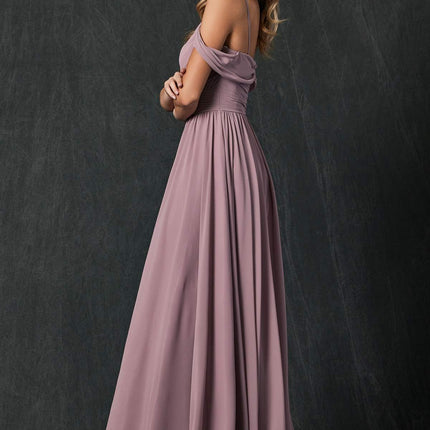Juliet 262 Pleated Off the Shoulder Formal Dress
