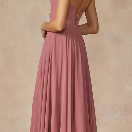 Juliet 263 Spaghetti Strap Long Formal Dress