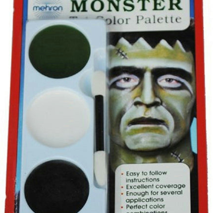 Mehron Tri-Color Palette Monster Professional Makeup Kit