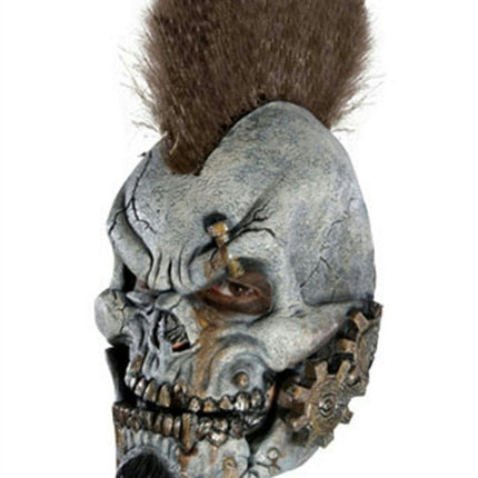 Motormouth Gear Head Mohawk Punk Skeleton Robot Skull 3/4 Vinyl Child Mask