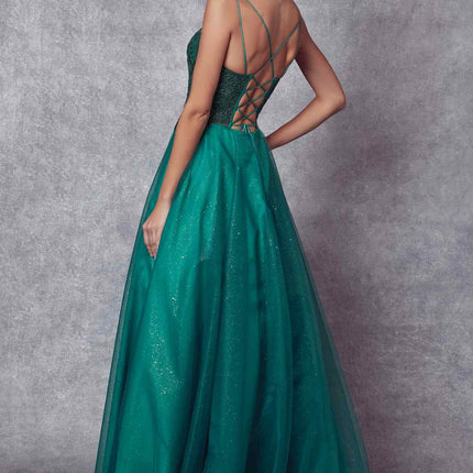 Juliet 268 Embroidered Sparkle Tulle Ball Gown