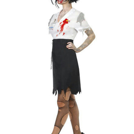 Smiffys Women's Zombie Secretary Worked To Death Costume Size XS 2-4