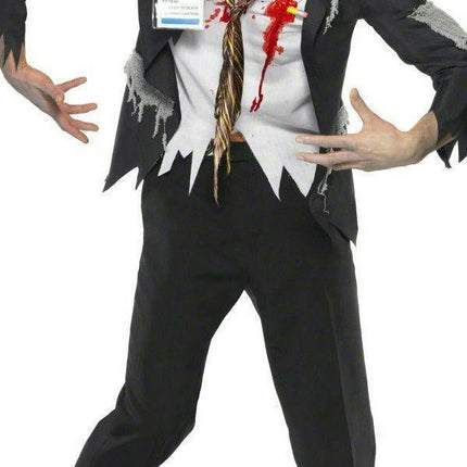 Men's Worked To Death Office Worker Zombie Costume Adult Male Medium