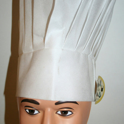 White Oversized Fabric Chef Hat