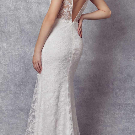 Juliet 272 Embroidered Lace With Stone Accents Fitted Dress