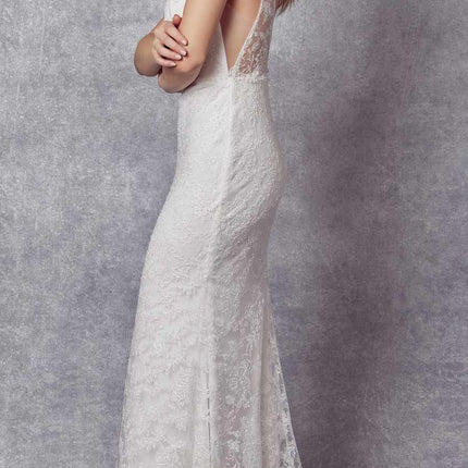 Juliet 272 Embroidered Lace With Stone Accents Fitted Dress
