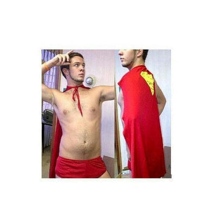 Rubie's Superman Cape and Brief Undies Set Child or Adult Costume Accessory Kit