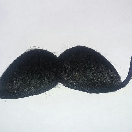 Black Handlebar Barber Schnappy English Gentleman Moustache Costume Accessory