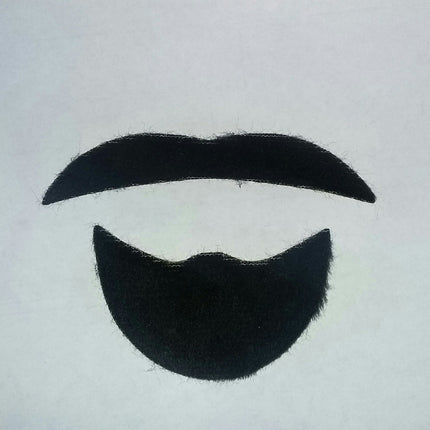 Black Sheik Mustache Facial Hair Disguise