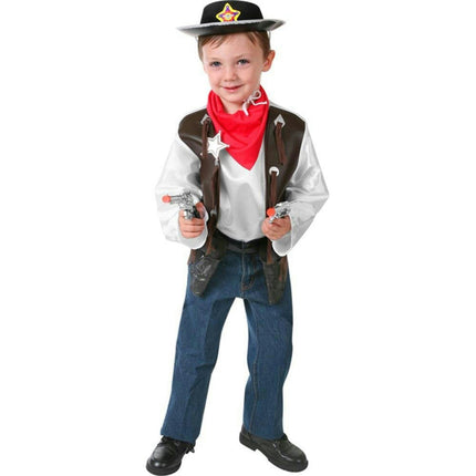Rubie's Boy's Children's Western Cowboy Costume Dress Up Playset Size Small 4-6
