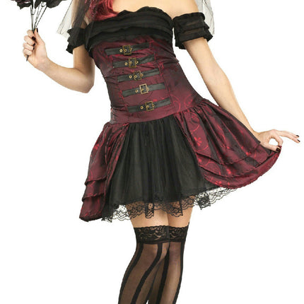 Fun World Women's Dracula Bride Vampire Queen Adult Costume Size S/M 2-8