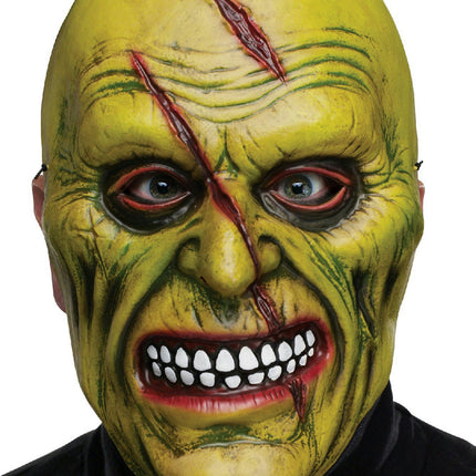 Fun World Adult Green Zombie Plastic Character Costume Mask