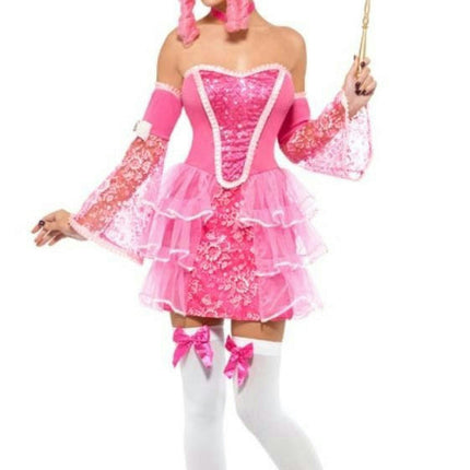 Fever Pink Marie Antoinette Fancy Sparkle Womens Masqerade Ball Costume XS 2-4