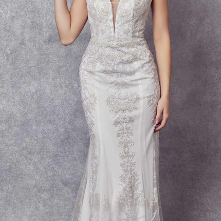 Juliet 277 Fancy Glitter Design Tulle Mermaid Dress