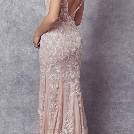 Juliet 277 Fancy Glitter Design Tulle Mermaid Dress