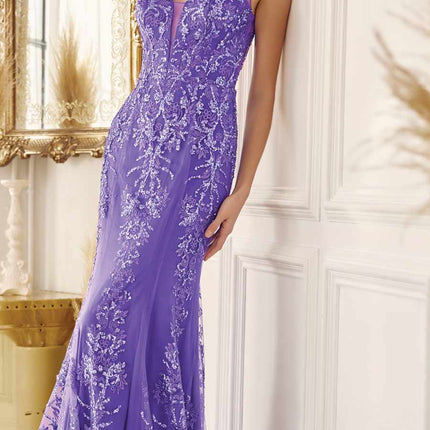 Juliet 277 Fancy Glitter Design Tulle Mermaid Dress