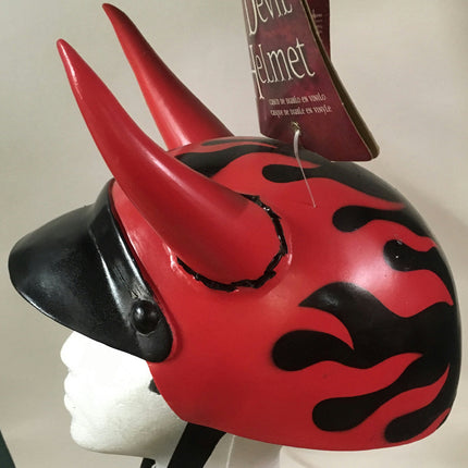Disguise Hell Riders Vinyl Devil Helmet Costume Accessory Adult Size