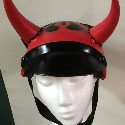 Disguise Hell Riders Vinyl Devil Helmet Costume Accessory Adult Size
