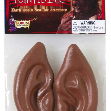 Latex Brown Werewolf Pointed Wolf Ears Tips Costume Accessory