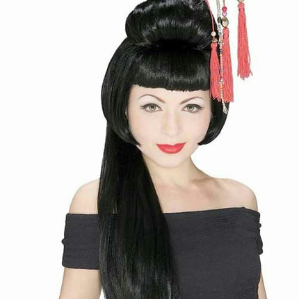 Rubie's Costume Black Oriental China Girl Geisha Women's Wig