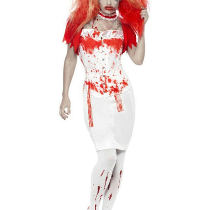 Smiffy's Women's Blood Drip Nurse Adult Zombie Costume Small 6-8
