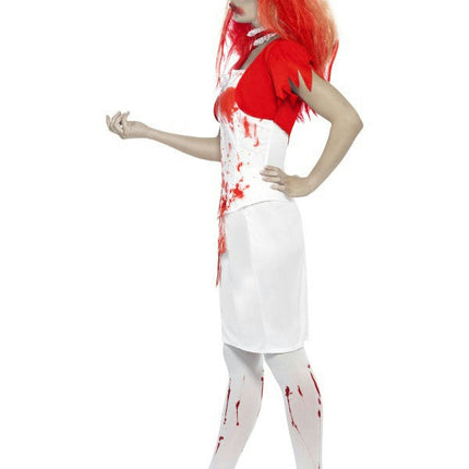 Smiffy's Women's Blood Drip Nurse Adult Zombie Costume Small 6-8