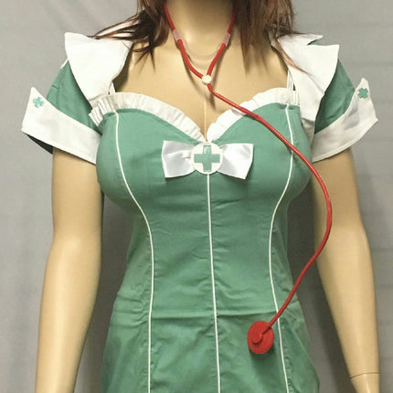 Seafoam Green 4Pc Hospital Scrubs Nurse Sexy Women's Adult Costume Size Large