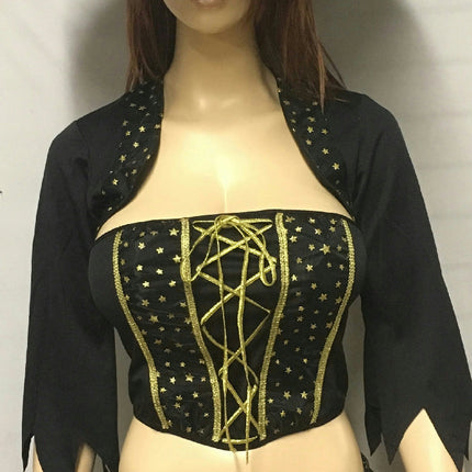 Women's 4Pc Ultra Sexy Mystical Witch Moon and Stars Adult Costume Large 12-14