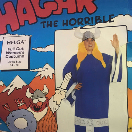 Rare Vintage 1995 Rubie's Full Figure Hagar The Horrible Helga Adult Costume