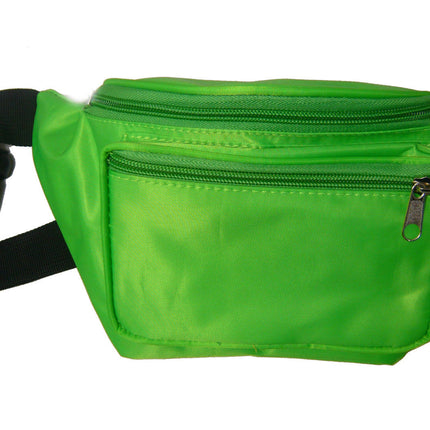 Neon Green 80's Fanny Pack Waist Carrier Costume Accessory