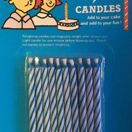 Peter Alan Blue Magic Relighting Birthday Cake Relight Party Candles Gag Prank