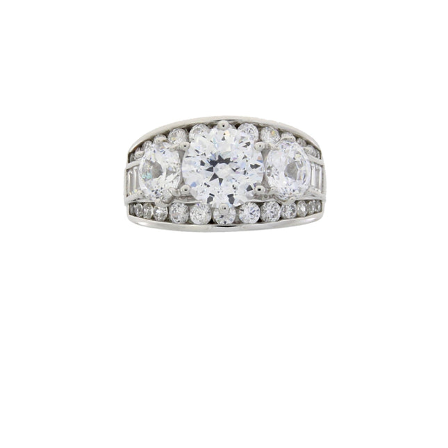 Genuine Cubic Zirconium CZ SS Bridal Sterling Silver