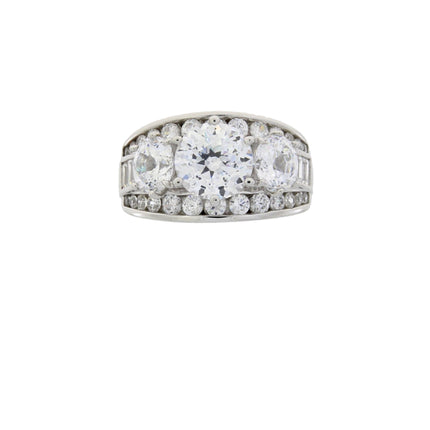 Genuine Cubic Zirconium CZ SS Bridal Sterling Silver