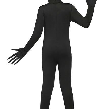 Fade Eye Shadow Demon Black Skin Suit Child Costume Large 12-14