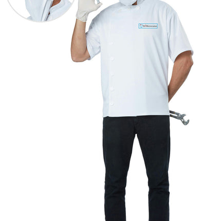 Doctor Novocaine Scary Creepy Killer Dentist Adult Costume Small/Medium 38-42