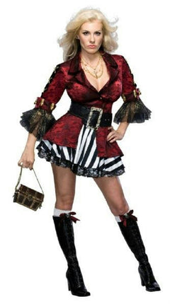 Secret Wishes Treasure Chest Sexy Victorian Pirate Girl Adult Costume Sz Medium