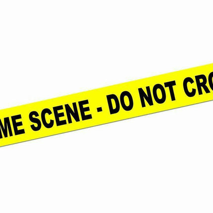 Yellow Crime Scene Do Not Cross Caution Tape Roll Decoration