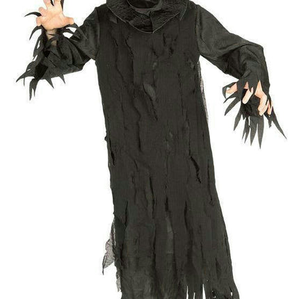 Rubie's Boy's Skeleton Lord Black Hooded Robe and Mask Child Costume Medium