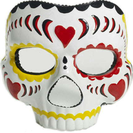 Plastic Female Day of the Dead Face Mask