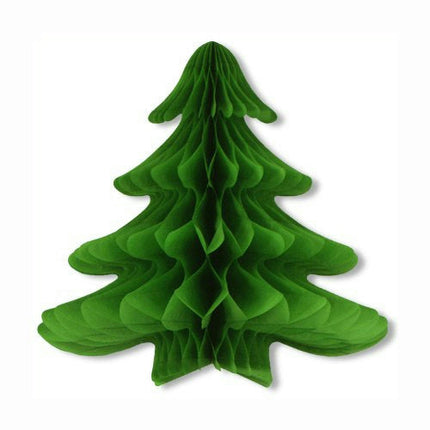 Beistle 25 inch Tissue Honeycomb Hanging Christmas Tree Party Decoration