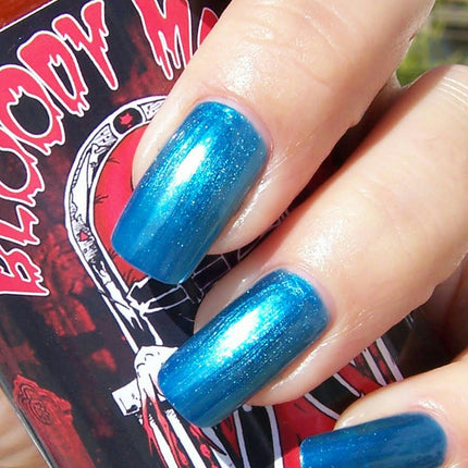Bloody Mary's Midnight Melancholy Frosty Blue Professional Hollywood Nail Polish