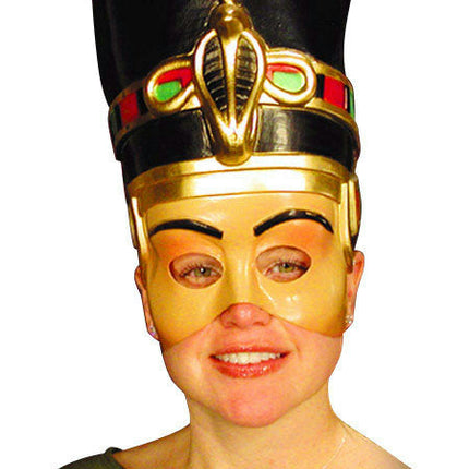 Nefertiti Ancient Egyptian Queen Cleopatra Semi Rigid Plastic Half Face Mask