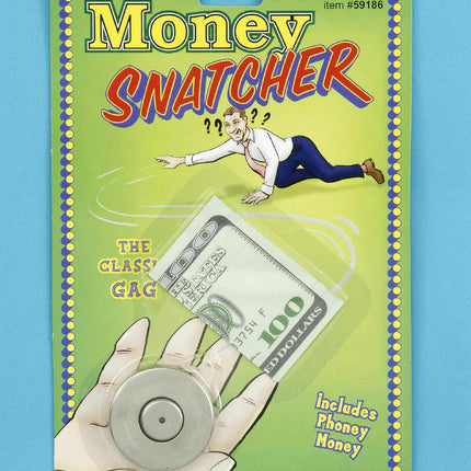 Money Snatcher with Phoney $100 bill A Classic Gag Trick Prank