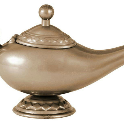 Gold Plastic Genie Lamp Prop Costume Accessory